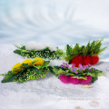 Artificial 3-Lehua Flower Hair Clip